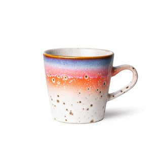70s ceramics: Americano mug Asteroids