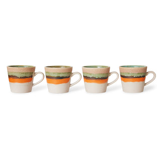 70s ceramics: Cappuccino mug Burst