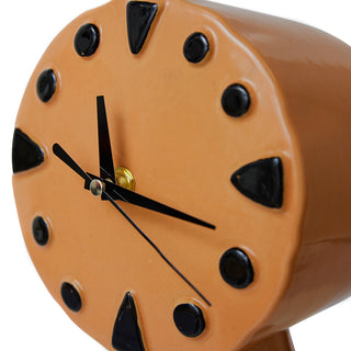 Retro Ceramic Clock Orange
