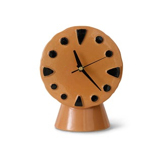 Retro Ceramic Clock Orange