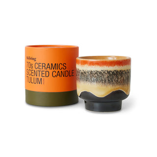 70s ceramics: Scented candle Tulum