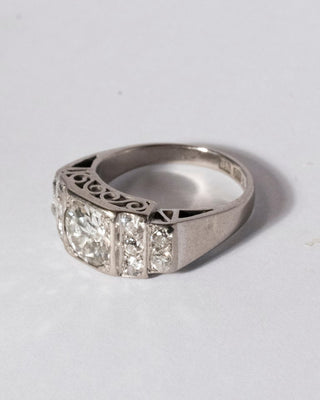 Vintage Cocktailring i Artdeco-stil 2,45ct