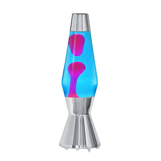Lavalampa Astro Silver Blå/Rosa