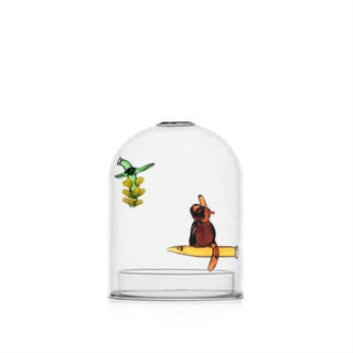BIRDS candleholder wind proof monkey & bananas
