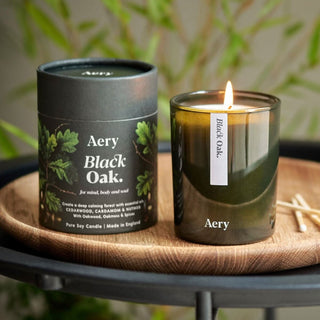 Scented candle Black Oak - Cedarwood, Cardamom &amp; Nutmeg