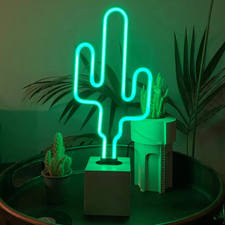 Neonlampa 'Kaktus'