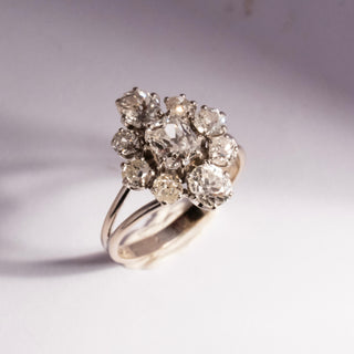 Carmose Ring with 2.85ct Antique Diamonds