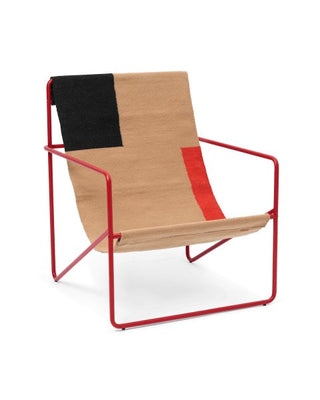 Desert Lounge Chair Poppy Red/Block