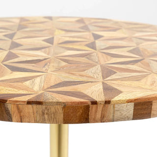 Side table Domero Geo Brown L