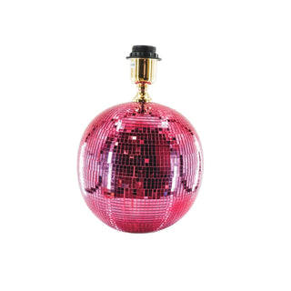 Table Lamp Disco Ball Pink
