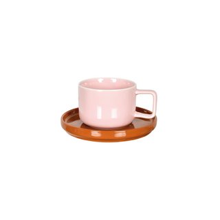 Kopp med fat, Rosa & Orange