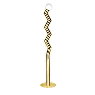 Golvlampa Zigmo Mässing