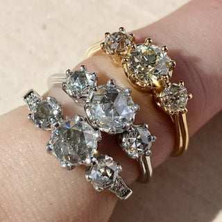 Three-stone ring Hedda