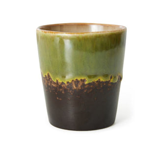 70s ceramics: Coffee mug Algae