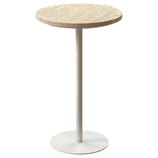 Side table in travertine 35x56cm