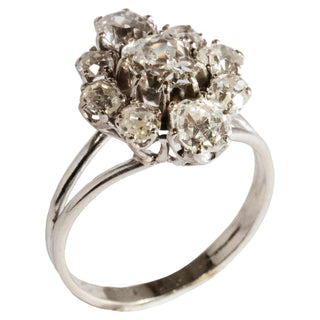 Carmose Ring with 2.85ct Antique Diamonds