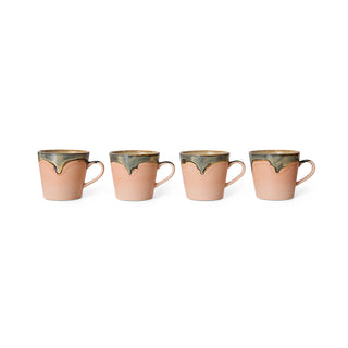 70s ceramics: Cappuccino mug Blossom