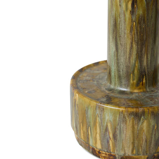Lamp Base Ceramic Reactive Green