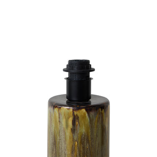 Lamp Base Ceramic Reactive Green