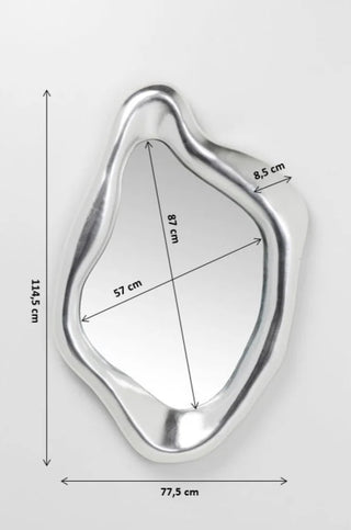 Mirror Hologram Silver 119x76cm