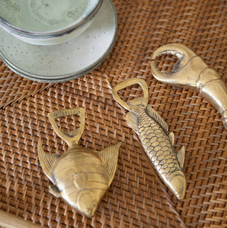 Brass bottle opener - Crab claw