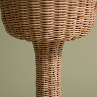 Champagne bucket on a stand, rattan