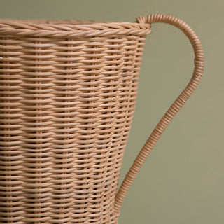 Champagne bucket on a stand, rattan