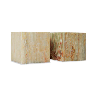 Side table Onyx marble block 