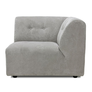 vintage couch: element right, corduroy rib, cream