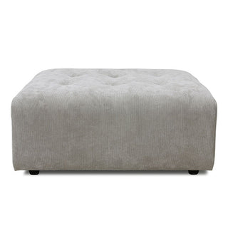 vint couch: element stool, corduroy rib, cream