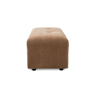 vint couch: element stool small, corduroy rib, brown