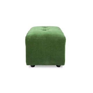 vint couch: element stool small, royal velvet, green
