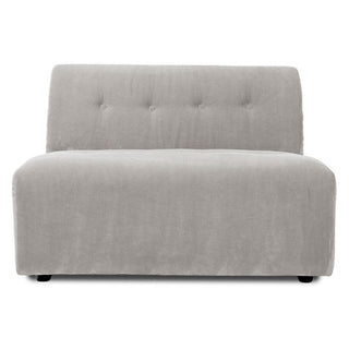 vint couch: element middle 1.5-seat, corduroy rib, cream