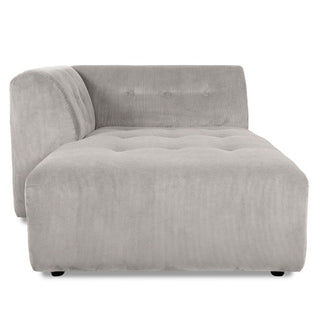 vint couch: element left divan, corduroy rib, cream