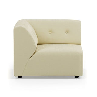 vint couch: element left, corduroy rib, hay