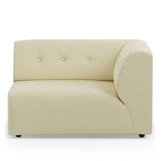 vint couch: element right 1.5-seat, corduroy rib, hay