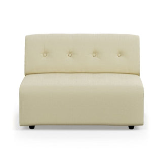 vint couch: element middle 1.5-seat, corduroy rib, hay