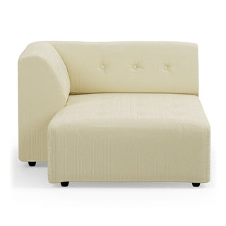 vint couch: element left divan, corduroy rib, hay