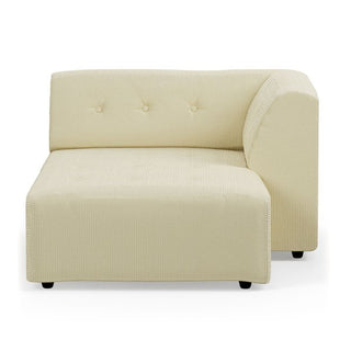 vint couch: element right divan, corduroy rib, hay