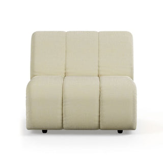 Wave couch: middle element, corduroy rib, hay