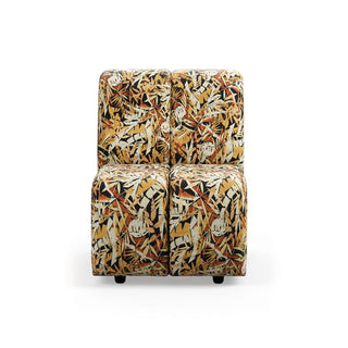 Wave couch: element medium small, printed hollywood