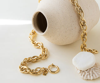 Halsband Arlette, 24K Guldplätering