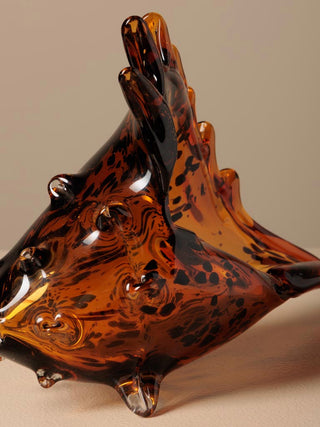 Glass Shell Leopard Small