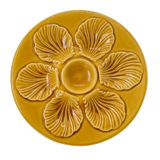 Oyster plate Proceram circa 1950s (Aubagne, FR) Yellow