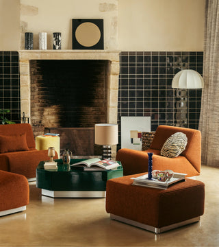 Modul Rotondo Brun Manchester i Chenille