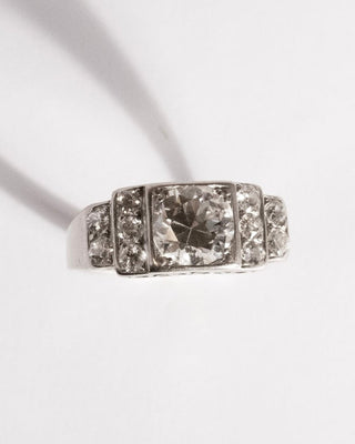 Vintage Cocktailring i Artdeco-stil 2,45ct