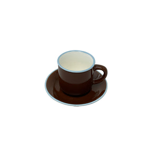 Espressokopp m. fat Brun