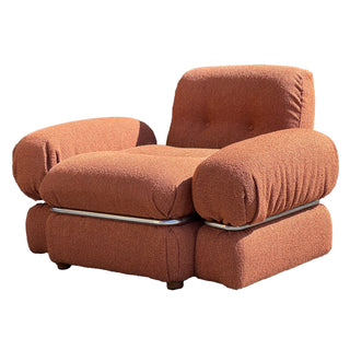 Sofa set 1970s Newly upholstered in Bouclé no.13