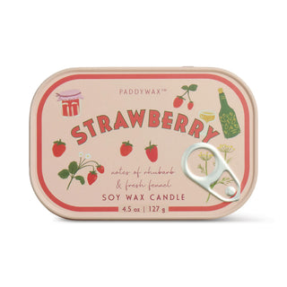 Doftljus Bistro Strawberry Printed Tin - Strawberry