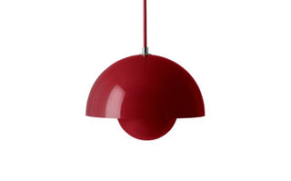 Flowerpot Pendel VP2 Ø50 cm Vermilion Röd
